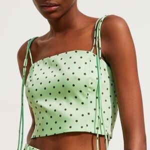 Zara Polka Dot Crop Top